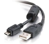 Кабель Retic USB 2.0 OTG для смартфона, штекер микро-USB, штекер USB-A OTG, с ферритом чёрный 0,8 м AT9174