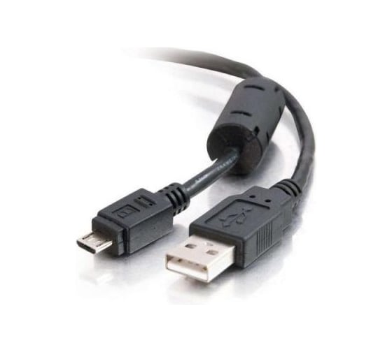 Кабель Retic USB 2.0 OTG для смартфона, штекер микро-USB, штекер USB-A OTG, с ферритом чёрный 0,8 м AT9174 1