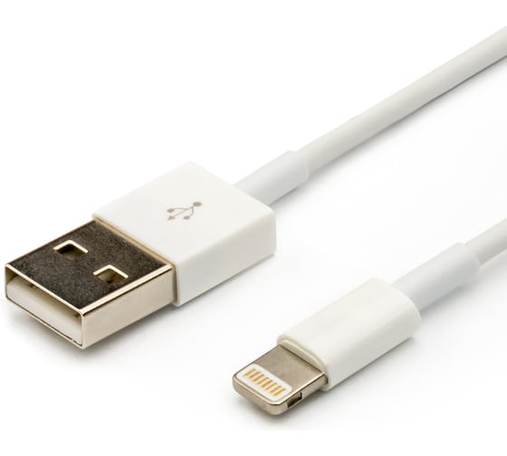 Кабель Retic USB 2.0 Iphone Lightning белый 1 м AT5260 1