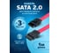 Кабель Retic SATA 2.0 для жёстких дисков и SSD красный 1 м AT9563 2
