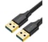Кабель Ugreen US128 USB-A 3.0 Male to Male Cable, 1м, цвет черный 10370 2