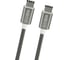 Кабель Interstep, TypeC-TypeC E-mark Chip USB2.0 Silver нейлон 1,0м,М-М 77031 1
