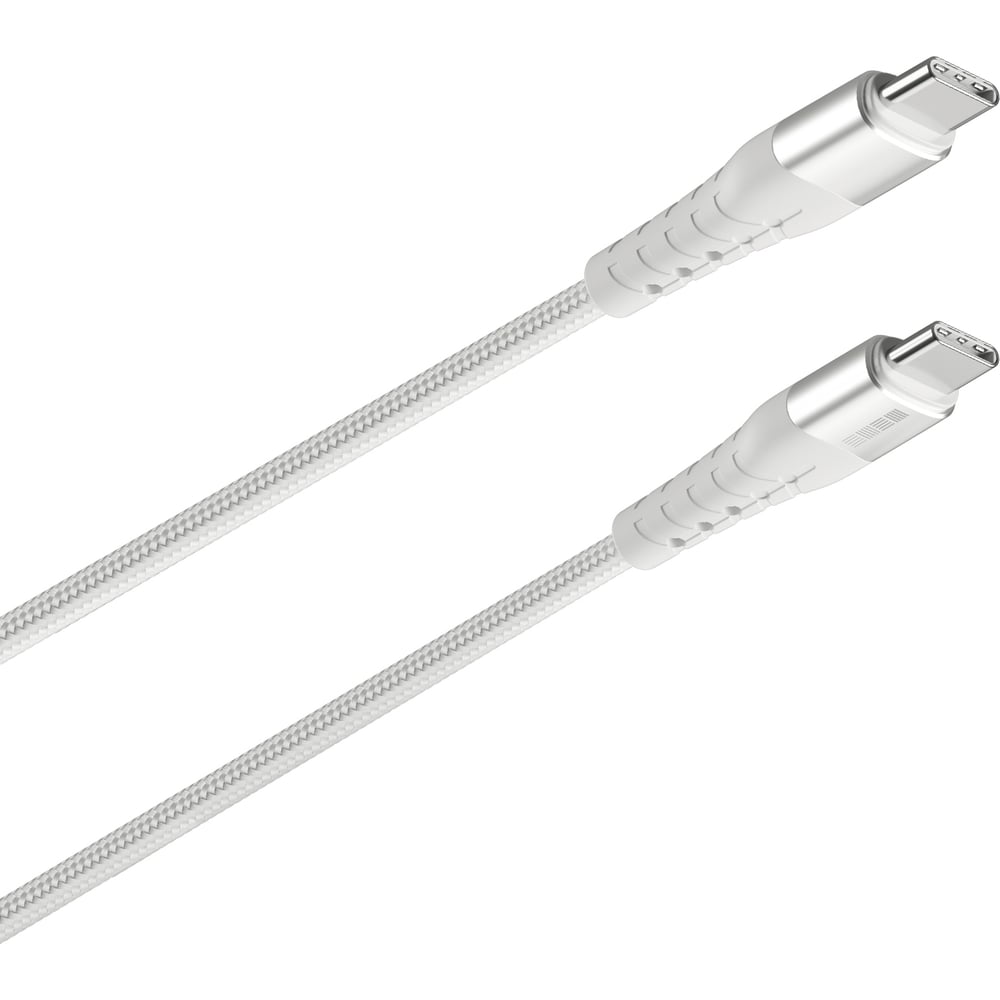 Кабель TypeC-TypeC USB2.0 Interstep Silver нейлон 2,0м, M-M 77033 ...