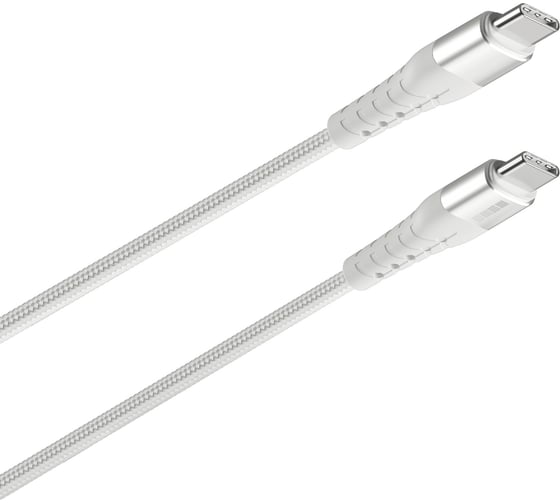 Кабель TypeC-TypeC USB2.0 Interstep Silver нейлон 2,0м, M-M 77033 1