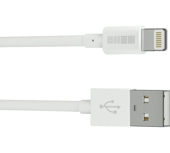 Кабель Interstep, USB iPhone5/iPadmini 8pin MFi 1.0m белый, B201 35482 1