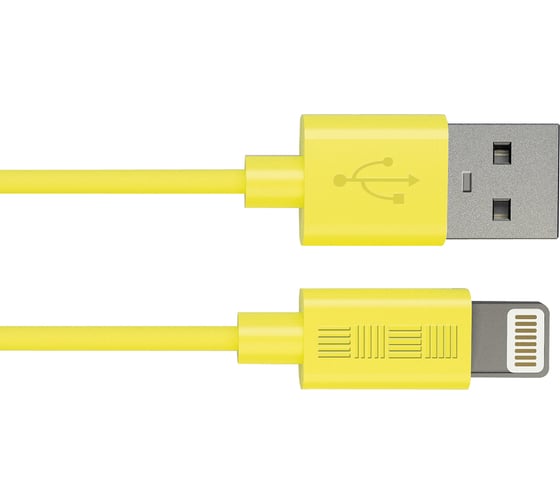 Кабель Interstep, USB iPhone5/iPadmini 8pin MFi 1.0m желтый, B201 39688