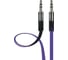 Аудио кабель Interstep, AUX BW 3.5мм jack - 3,5мм jack фиолетово/черный, 2м, B203 27716 1