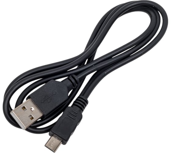 Кабель REXANT USB-A – micro USB, 1А, черный, длинный штекер, 1 м 18-4268-20