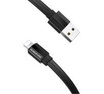 USB-кабель BOROFONE, AM-8pin Lightning 1.2 метра, 2.4A, ТПЭ, чёрный 23752-BU8iBK