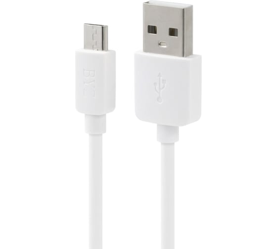 USB-кабель BYZ, AM-microBM 1 метр, силикон, белый 23750-BL-641mW