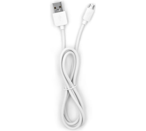 USB-кабель BYZ, AM-microBM 1 метр, силикон, белый 23750-BL-641mW