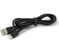 Кабель Mirex, USB 2.0 AM-8pin Lightning 1 метр, 2.4A, чёрный, в коробке 13700-008i2BK