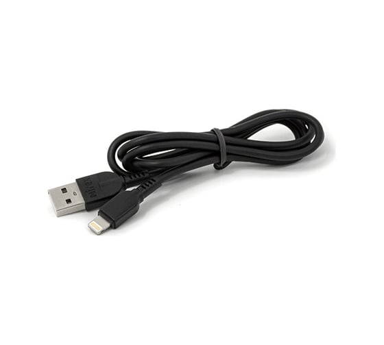 Кабель Mirex, USB 2.0 AM-8pin Lightning 1 метр, 2.4A, чёрный, в коробке 13700-008i2BK