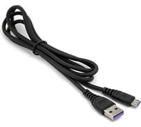 Кабель Mirex, USB 2.0 AM-microBM 1,2 метра, 3A, чёрный, в коробке 13700-007M3BK