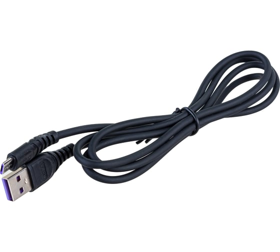 Кабель Mirex, USB 2.0 AM-microBM 1,2 метра, 3A, чёрный, в коробке 13700-007M3BK