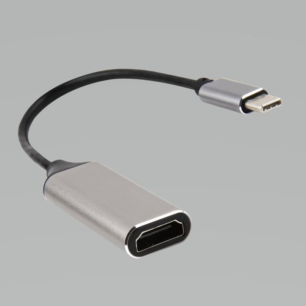 Адаптер Red Line с Type-C - HDMI, серый УТ000019044 - выгодная цена,  отзывы, характеристики, фото - купить в Москве и РФ