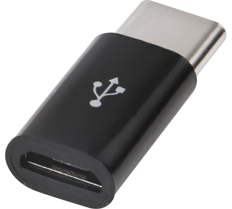 Адаптер-переходник Red Line Micro USB - Type-C пластик, черный УТ000016931