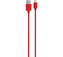 Дата-кабель Red Line USB – 8 – pin для Apple, красный УТ000010041
