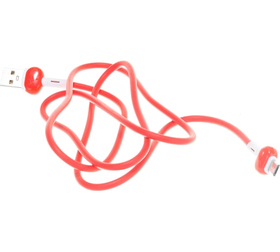 Дата-кабель Red Line Candy USB - Micro USB, красный УТ000021984 1
