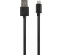 Дата-кабель Red Line USB - 8-pin для Apple, 1.5A, 20 см, черный УТ000020230