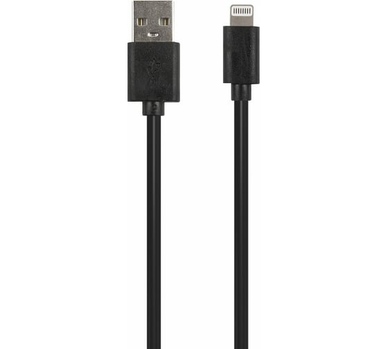 Дата-кабель Red Line USB - 8-pin для Apple, 1.5A, 20 см, черный УТ000020230 1