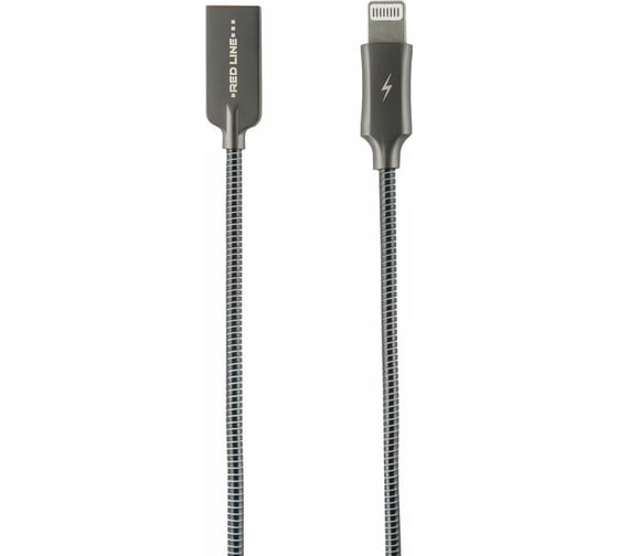Дата-кабель Red Line Flex USB - Lightning, черный УТ000015519 1