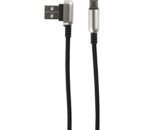 Дата-кабель Red Line Loop USB - Micro USB, черный УТ000016351