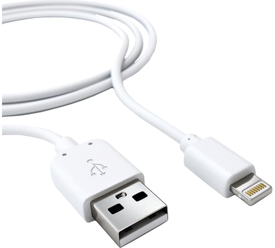 Дата-кабель Red Line USB – 8 – pin для Apple 2 метра, белый УТ000009513