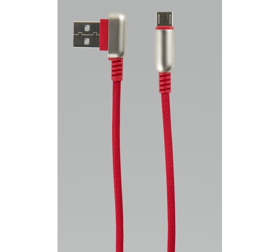 Дата-кабель Red Line Loop USB - Micro USB, красный УТ000016354 1