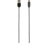 Дата-кабель Red Line Круглый USB - Type-C fishnet, черный УТ000013946