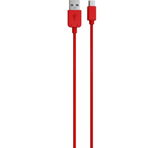 Дата-кабель Red Line USB - micro USB, красный УТ000009493