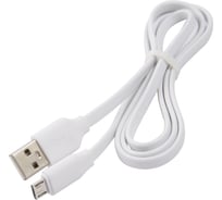 Дата-кабель Red Line Плоский USB - micro USB 2A, белый УТ000023594