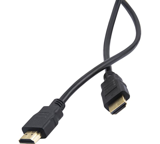Кабель Red Line HDMI - HDMI, 1080P, Gold, V1.4, 2 метра, черный УТ000023178