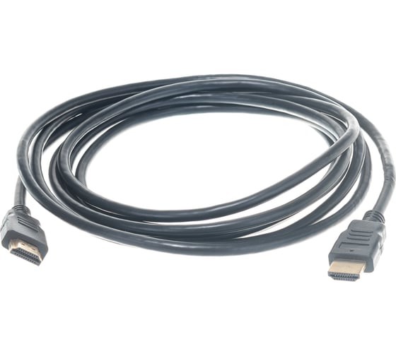 Кабель Red Line HDMI - HDMI, 1080P, Gold, V1.4, 3 метра, черный УТ000023179