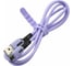 Дата-кабель USAMS SJ432 USB - micro USB с индикатором 1 м силиконовый, фиолетовый УТ000021051 3