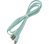 Дата-кабель USAMS -U2 USB - micro USB, плоский, зеленый SJ201MIC03 УТ000019985