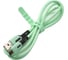 Дата-кабель USAMS SJ432 USB - micro USB с индикатором 1 м силикон, мятный SJ432USB03 УТ000021050 2