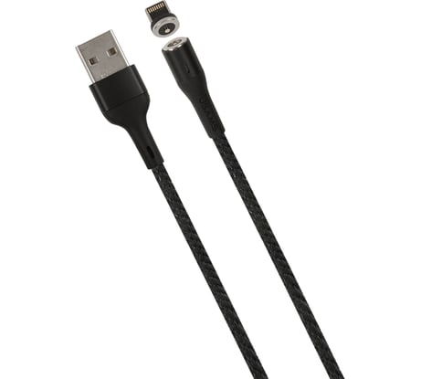 Кабель USAMS SJ333 USB - Lightning, Магнитный кабель, черный SJ333USB01 УТ000020305
