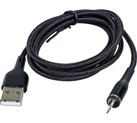 Кабель USAMS SJ333 USB - Lightning, Магнитный кабель, черный SJ333USB01 УТ000020305