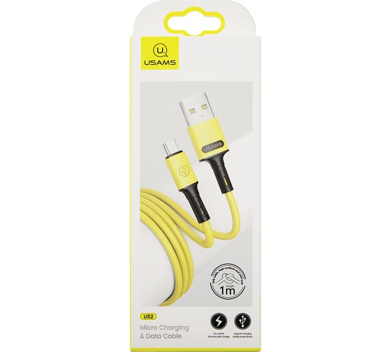 Дата-кабель USAMS US-SJ435 U52 - Micro 1 м, желтый SJ435USB03 УТ000021868