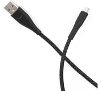 Дата-кабель USAMS SJ399 USB - micro USB 3 м нейлоновая оплетка, черный SJ399USB01 УТ000021066