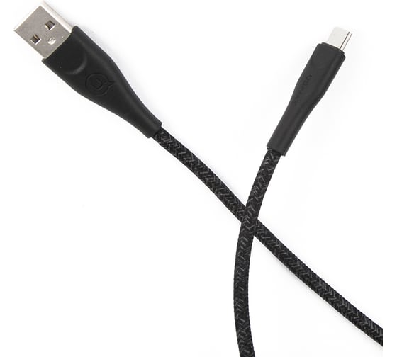 Дата-кабель USAMS SJ399 USB - micro USB 3 м нейлоновая оплетка, черный SJ399USB01 УТ000021066