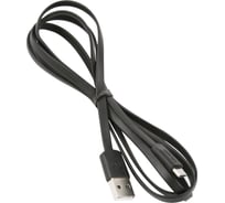 Дата-кабель USAMS U2 USB - micro USB, плоский, черный SJ201MIC01 УТ000019987