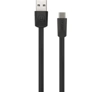 Дата-кабель USAMS U2 USB - Type-C, плоский, черный SJ200TC01 УТ000019984