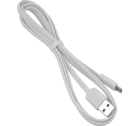 Дата-кабель USAMS U2 USB - micro USB, плоский, белый SJ201MIC02 УТ000019986