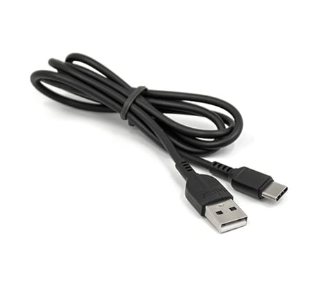 Кабель Mirex, USB 2.0 AM-Type-C 1 метр, 2.4A, чёрный, в коробке 13700-008T2BK