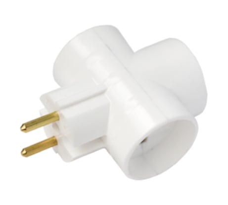 Разветвитель Bylectrica трехместный, крест, РВ16-378