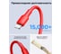 Кабель VOLTME USB2.0 Powerlink EDC ATL Lightning - USB-A (2.4A) 2.0M Красный C2315 3