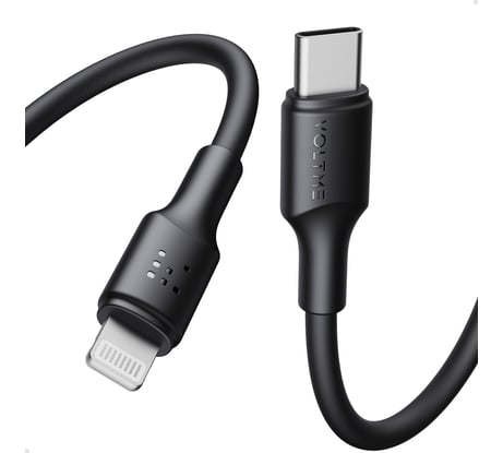 Кабель VOLTME USB2.0 Powerlink EDC CTC 5A, 100W USB-С - USB-C 1.2M Черный C2278