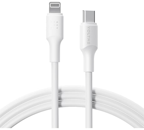 Кабель VOLTME USB2.0 Powerlink EDC CTL Lightning - USB-C (3A) 2.0M Белый C2293